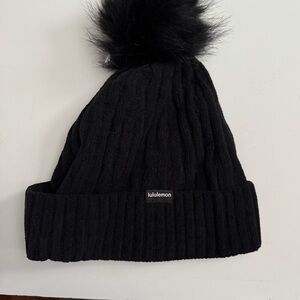 Lululemon Athletica Black Knit Hat